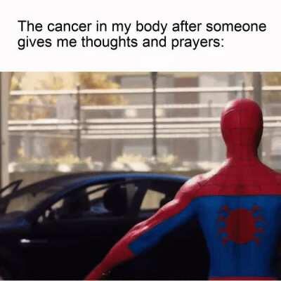 “I’ll keep you in my prayers.”