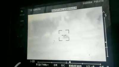 Ukrainian soldiers hit two Russian tanks with Stugna-P ATGMs somewhere in Donetsk Oblast