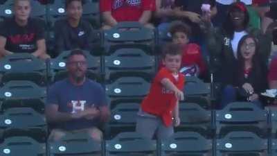 Guy knows he's being watched, otherwise.... 