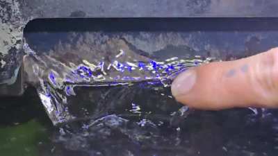 Laminar flow from one of my fish tank filters