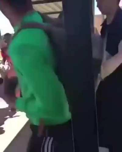 Don't mess with randoms that are just walking by