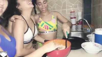 Latina Throatfuck Puke - Video 41: Eating, Puking, Cooking, Then Eating Puke - Part 2