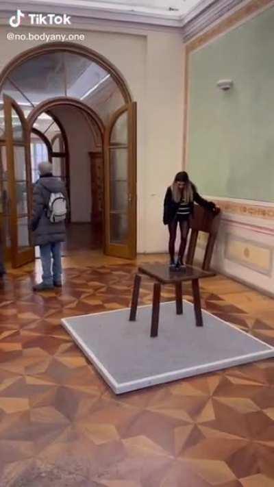 This chair in an art musem