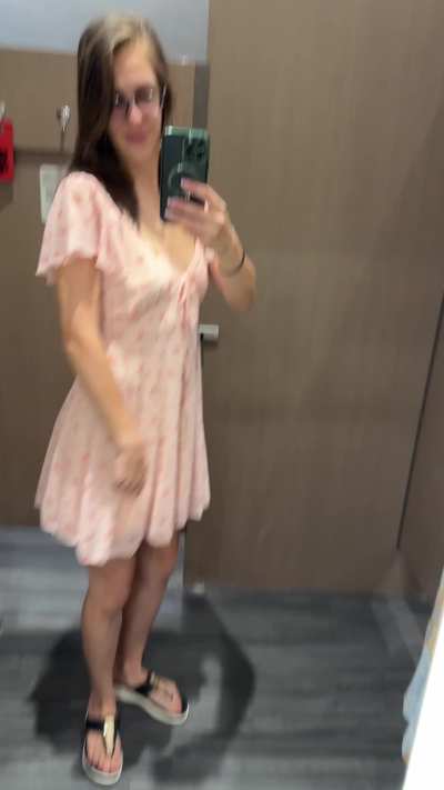 Had some fun trying new dresses on