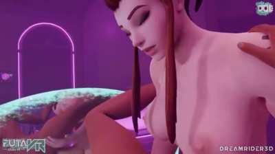 Leaking cum while being fucked