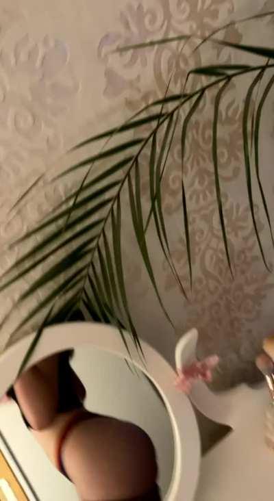 Just me and my new black underwear