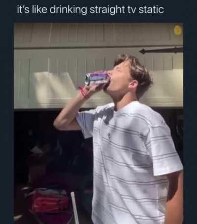 To drink sparkling water