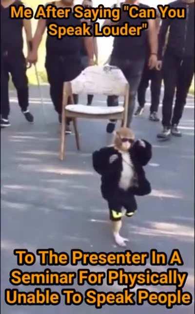 Seriously bohot boring hoti hai yesi seminars, bas hat hilane wale ko dekhe