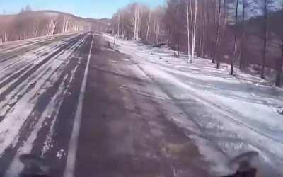 russia: impact is so hard that camera cut off