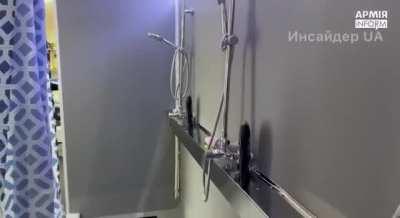 Ukrainian soldiers received new “sauna on wheels”