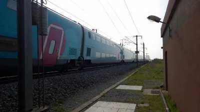 Watched some TGVs at full speed yesterday, I had no idea trains could literally give you a headache. When you're that close to the tracks, the shockwave and sound are really brutal