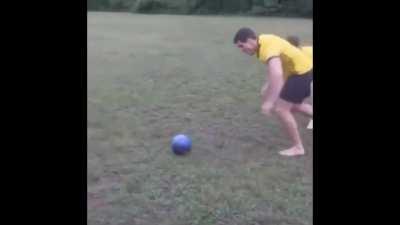 Soccer + Bowling = bad idea