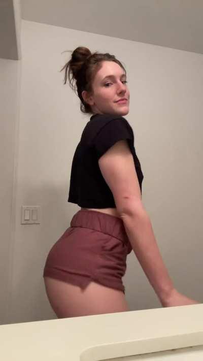 My cute ass is waiting to be spanked