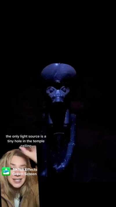 Camera issues near statue of Sekmet