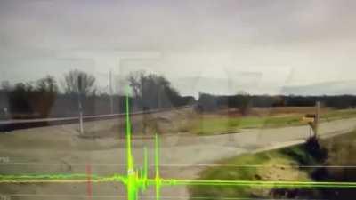 Amazon driver hit by train, vehicle splits in half and he survives by mere inches. 