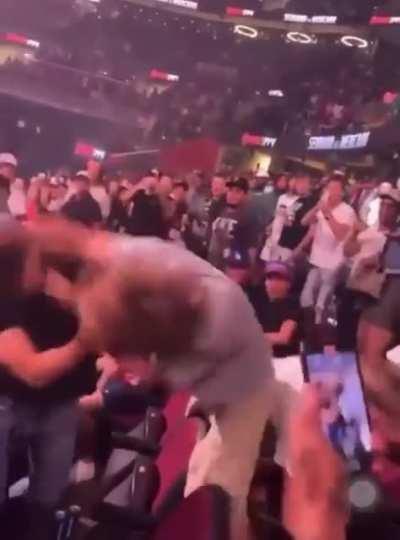 Fight in the crowd at Paul vs Woodley (not my vid)