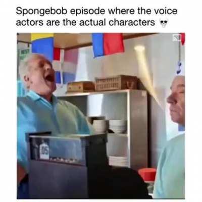 SpongeBob episode where the characters are the voice actors themselves
