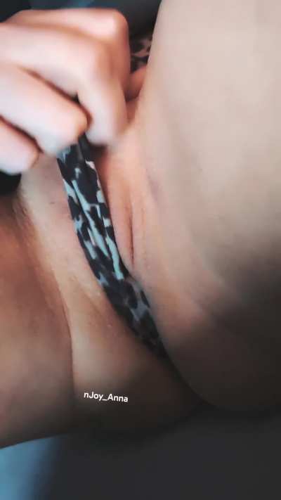 The best (solo) foreplay is to press the string between your lips.