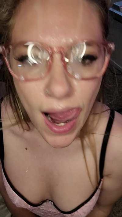 My face was meant to be covered with cum