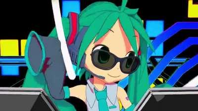Drumming Miku