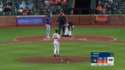 [Highlight] Doug Eddings calls a strike on a ball way off the plate