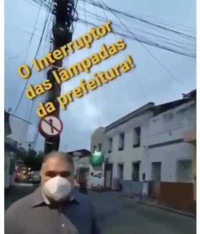 The light switch of city's lamps