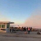 F/A-18 doing a low pass while practicing for a scene in the new Top Gun movie.