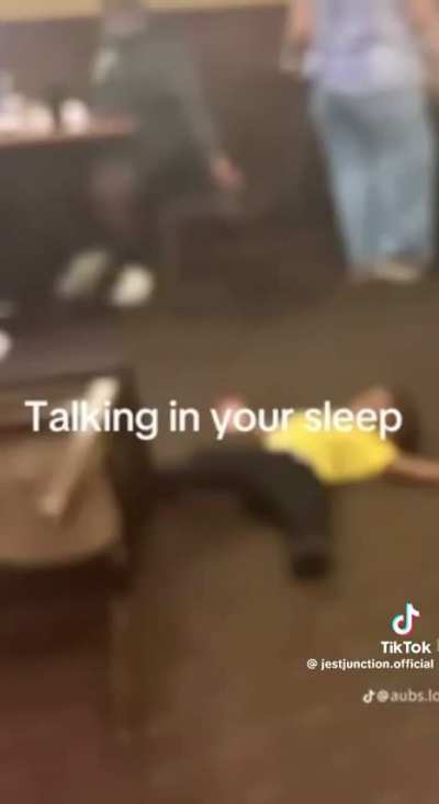 Falling. Dreaming. Talking. In your sleep.