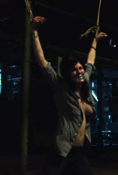 Alexandra Daddario in trouble, what would you do to her if you found her like this?