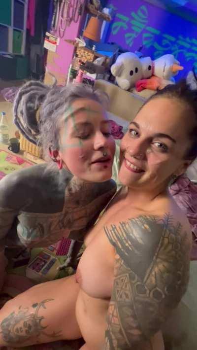 Kissing my GF after we both got a facial