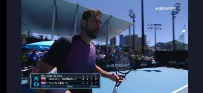 Marin Cilic amazing celebrations with Croatian fans after his win