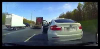 Idiot in and out of the vehicle