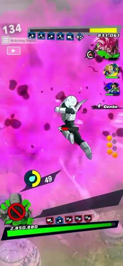 Bro was determined to land the blue card