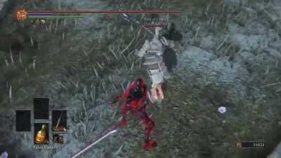 The greatest backstab in DS3 history (It was definitely on purpose)