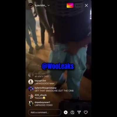 Kyle Richh Live (Girl gets drenched in smoothie and gets a gun pointed at her mouth)