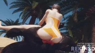 Tracer x Werewolf [Overwatch] (rekin3d)