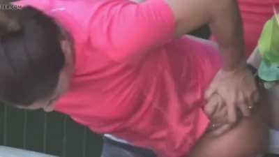 The matching outfits were a nice touch