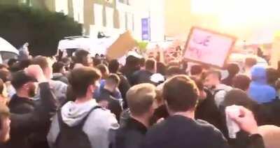 Lads in London saving European football by protesting