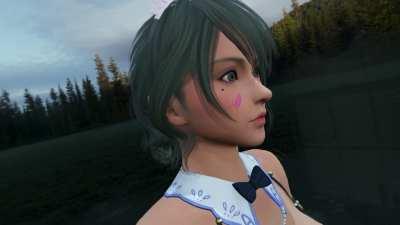 Success loading Tamaki into my Apple Vision Pro (Vizionary3D, Shuubaru)