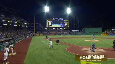 [Highlight] [Highlight] Carlos Santana keeps the Pirates running Smooth, gives them an 11 run lead with a solo homer
