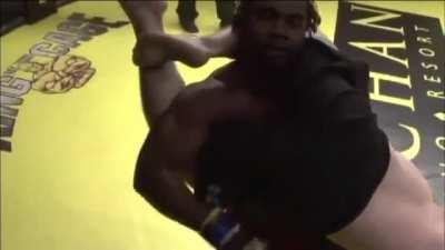 Had my first amateur fight yesterday. I'm in the black shorts. How I do?