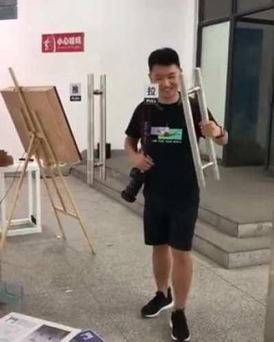 Perfectly clean glass doors