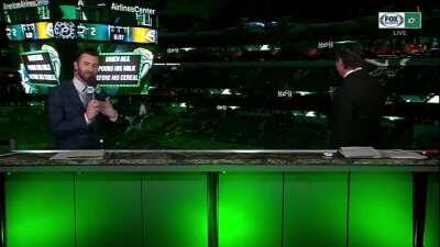 Brien Rea Pours His Milk Before His Cereal