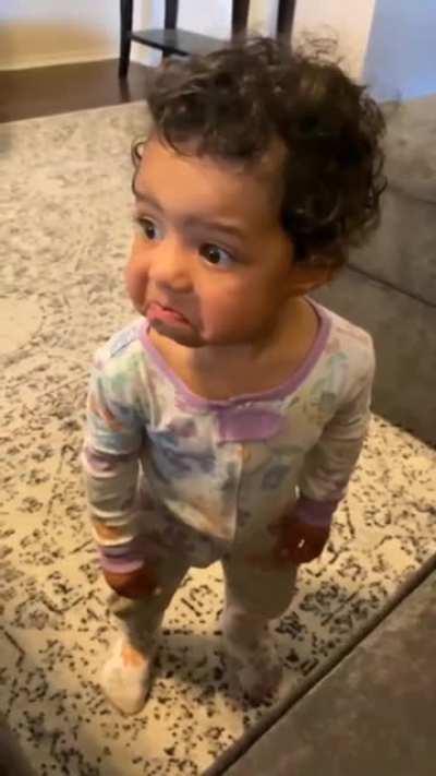 Kid doesn't like being told no to using the mobile phone.