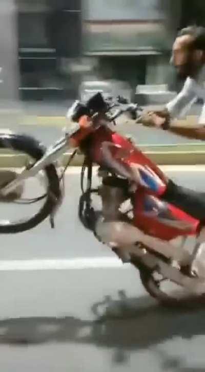 At least he tried to stand up