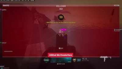 In the immediate aftermath of this death, I was convinced this guy was cheating with some sort of rage aimbot. But the more I watch it, I am doubting myself and it kinda looks like latency issues. What do you all think?