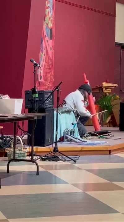 Got to perform with my cone in a church yesterday
