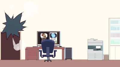 Akashi is busy preparing the Black Friday promotional flyers, but something unexpected happened...