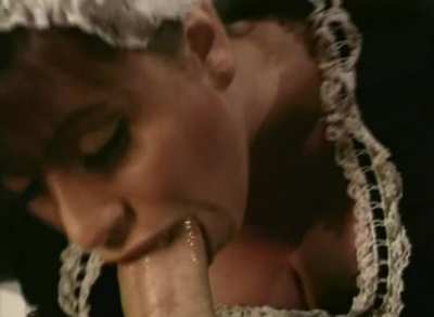 Maid Sucking Thick Cock