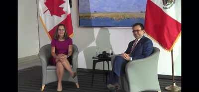 Chrystia showing off her meaty legs